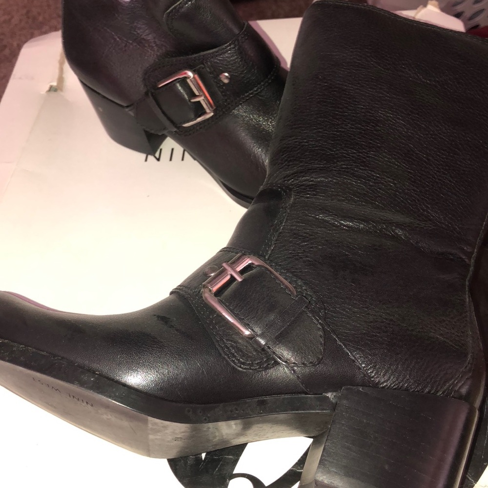 Nine West motor cycle boots balletso